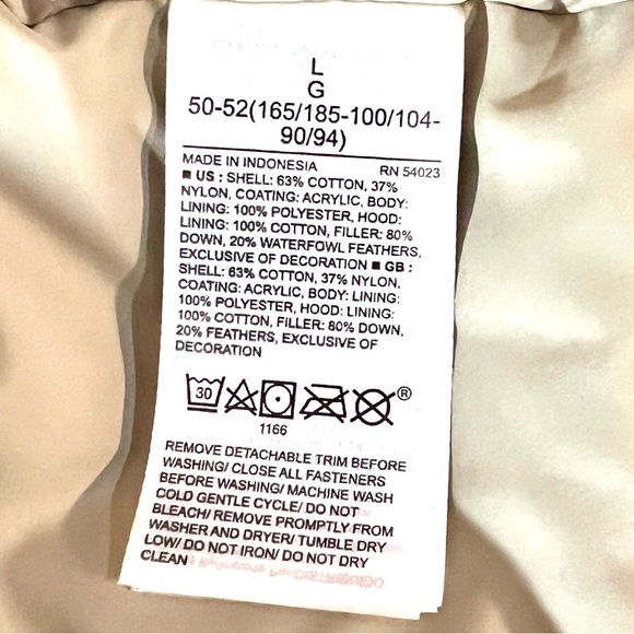 Banana Republic Snorkel Parka Puffer Jacket Mens Size L $220 - Picture 6 of 6